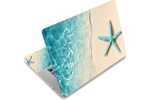Mibbxea Pegatina para Laptop de 15 15,4 Pulgadas, Protector de Vinilo Reutilizable para Netbook/Notebook de 12,1 a 15,6 Pulgadas, Impermeable y Resistente a Arañazos (033 Estrella de Mar)