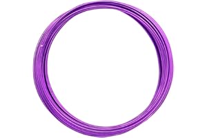Vaessen Creative Fil Aluminium - Violet - 10 m x 2 mm - Souple - Lavender - pour Loisirs Créatifs, Perlage et Bijoux, Lavande