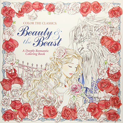 Télécharger Beauty and the Beast Adult Coloring Book: A Deeply Romantic Coloring Book Livre PDF Gratuit