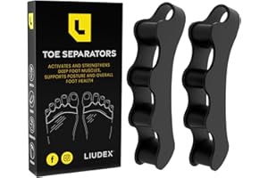 LIUDEX Toe Separator for Men and Women Bunion Toe Spacers Spreaders and Hammer Toe Correctors Toes Alignment and Bunion Correction Foot Pain Relief and Support for Overlapping Toes One Size Fits All