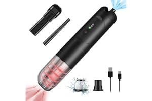 ‎KACNON KACNON Handstaubsauger & Elektrische Staubgebläse 2 in 1, 10000-15000PA Auto Staubsauger und 50000-90000 U/min Elektrische Druckluftspray (2 Gang, 120W, 8000mAh Akku) für Tastatur, PC, PS5