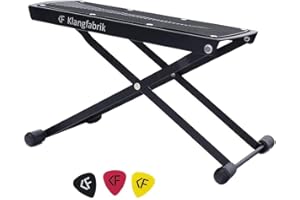 KLANGFABRIK Sound Factory | 6 Different Heights Heavy Duty | Footrest for Guitar Foot Stool – Foot Support – Foot Stool