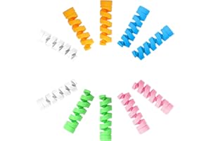 YACSEJAO Cavo salvacavo per caricabatteria, cavo di protezione per cavi a spirale, adatto per tutte le linee dati del cellulare, cavi per mouse, cavi per cuffie, ecc (10 pezzi/colore misto)