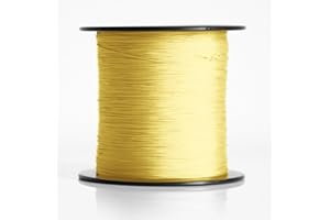 PLISART Sznurek do plisy, rolety, żaluzji, 0,8 mm, sznur napinający, akcesoria (żółty, 20 metrów)