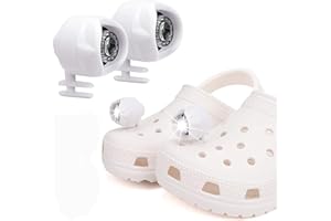 BIESVOY Croc Lights 2Pcs, Headlights for Croc Shoes with IPX5 Waterproof & 3 Light Modes Headlights, Croc Shoes Lights for Walking, Cycling, Adults, Kids