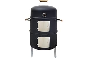 Joyagrill Smoker BBQ (58 x 44.3 x 86.8 cm) Vertical Charcoal Smoker Grill