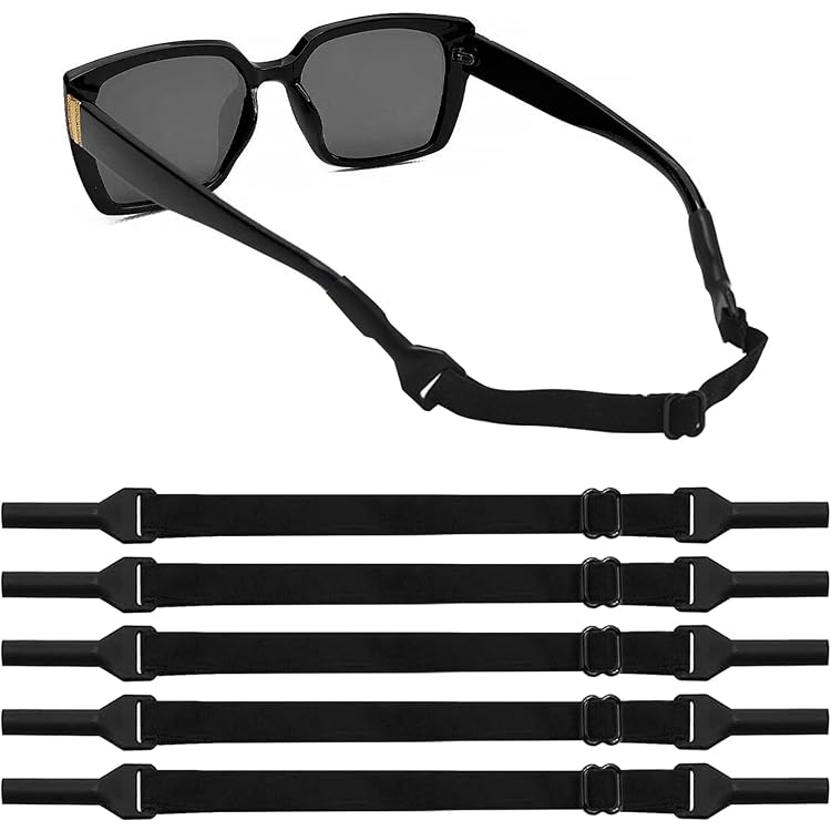 Lot De 4 Cordons Anti-dérapants Pour Lunettes - En Silicone, Longueur Réglable Jusqu'à 25 Cm - Pour Sport, Enfants