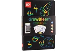 APLI Kids 20142 - Draw and Learn edukacyjna tablica LCD z szablonami do pracy grafomotorycznej