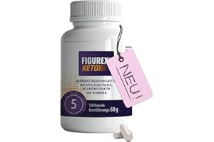‎FIGUREX FIGUREX Keto Kapseln + verbesserter Komplex, Normaler Stoffwechsel mit Vitamin B12, auch bei ketogener Ernährung und Keto Diät, Frauen und Männer, 120 Kapseln