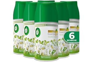 Airwick Freshmatic Ricariche Fresia Bianca e Gelsomino, Profumatore per Ambiente, 250 ml, Confezione da 6