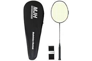 MANJHONG Graphite Badminton Racket - 4 Colours - Professional Lightweight Carbon Fiber Racquet for Training Recreational Game