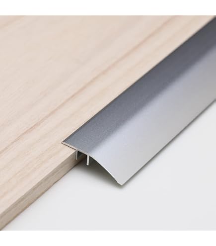 Ufitec Profielsysteem voor parket- en laminaatvloeren, voor vloerbedekkingen van 7-16 mm hoogte, vele kleuren leverbaar, overgangsprofiel, 270 cm lang, 33 mm breed, brons donker