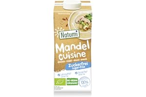 ‎NATUMI Natumi Bio-Mandel-Creamer, 15 x 200 ml – laktosefrei, zuckerfrei, glutenfrei, bio, vegan, hergestellt aus europäischen Mandeln, milchfreie, milchfreie Alternative