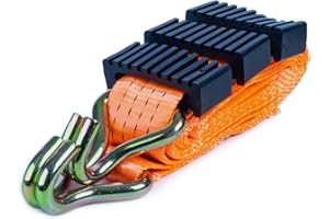 UNITRAILER Sangle d'Arrimage 3M / 50mm / 4T – Sangles à Cliquet Haute Résistance en Polyester - pour Remorque de Voiture, Transport et Fixation de Charges Lourdes