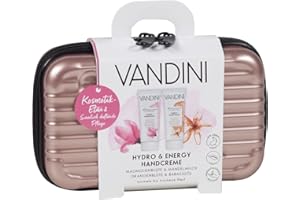 VANDINI Gift Set with Cosmetic Case - Hydro & Energy Hand Cream for Normal to Dry Skin - Intensive Cream Gift Set for Women with Storage Case - Beauty Set Body Care Set