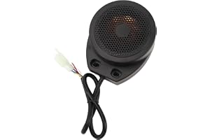 Dpofirs Universal Motorcykelljudsimulator 110DB Clear DC12 Till 80V Motorljudsimuleringssystem för Elektriska Skotrar Go Kart för Förbättrade Turer Svart ABSPower: 5W