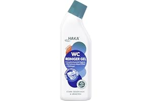 ‎HAKA HAKA WC Reiniger Gel Orange, 740 ml, extra stark gegen Kalk, Urin- & Wasserstein, langanhaltende Frische, Toilettenreiniger mit umweltfreundlicher Milchsäure