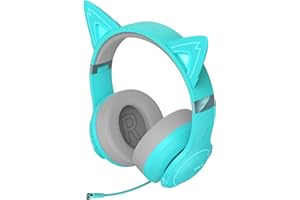 Edifier Hecate G5BT Cat Auriculares Inalámbricos para Gaming, Oreja de Gato Magnética, Hi-Res Audio H+ Efectos Sonoros, RGB Luz, Bluetooth y Jack de 3,5 mm para PC/PS4/PS5/Phone/Teléfono/Switch