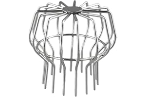 EASYBYMALL Protezione per grondaia in metallo, in acciaio, espandibile, filtro per foglie, per fermare muschio, fango, palline (110#)