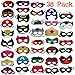 Produktbild DREAMWIN Superhelden Masken, 38 Stücke Filz Masken Superhero Cosplay Party Masken Halbmasken mit Elastischen Seil für Erwachsene und Kinder Party Maskerade Multicolor