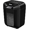 Fellowes Paper Shredder for Home Office Use - 8 Sheet Mini Cut Shredder for Home and Office Use - Deskside Shredder with 17 Litre Bin and Safety Lock - Powershred LX41 - Advanced Security P4 - Black