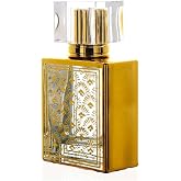 hyd Hediyelik Doldurulabilir Cam Parf&uuml;m Şişesi 50 Ml Gold Desenli