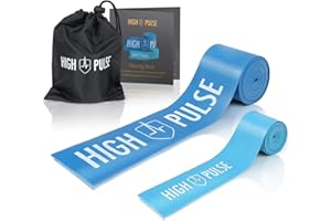 High Pulse® Flossing Band - Juego de 2 bandas para articulaciones, tendones y ligamentos (incluye bolsa de transporte y forja)