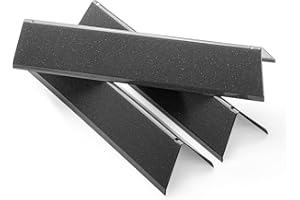 Vnierxful 38,9CM flavorizer Bars für Weber Spirit 300 e310 e320 S310 S320, Porzellanemaille Brennerabdeckung für Weber Spirit I & II 300, 7635 Flavorizer Bars für Weber