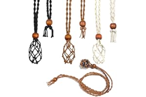 3 PZ Cordone per Collana Porta Pietra Vuota, lyfLux Cordoni per Gabbia per Cristalli, Collana Regolabile per Braccialetti Fai da Te Creazione di Gioielli (3 Colori)