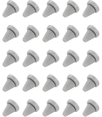 Lot De 50 Buses De Douche En Silicone De Remplacement - Diamètre 4 Mm, Couleur Grise - Pour Pommeaux Bouchés - 6