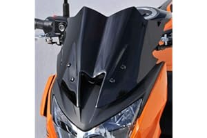 CVERY Pare-brise de moto en ABS pour Kawasaki Z800 ZR800 2013 2015, pare-brise facile à installer avec vis, Voir image, 31.2x31.8cm
