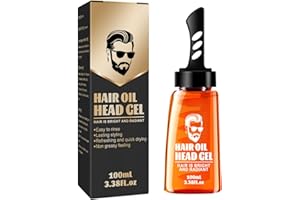 ‎MIIOTO Miioto Haarstyling-Gel für Männer, 2-in-1-Haarwachsgel mit Kamm, Haargel Herren Haarwachs Männer, Haarstyling-Gel zum Modellieren der Haare und natürliches Stylen der Haare, Langanhaltendes (A)