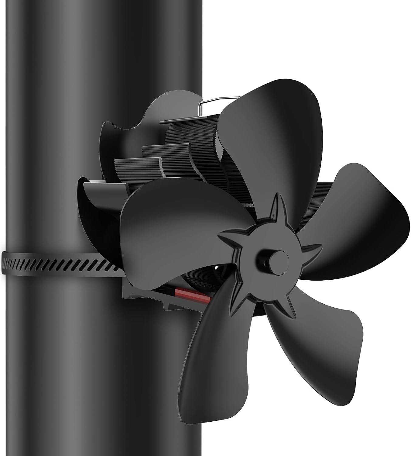 Ventilador para Estufa de leña, Ventilador de Chimenea Mejorado con alimentación de Calor, Apto para Estufas de leña, chimeneas y chimeneas.