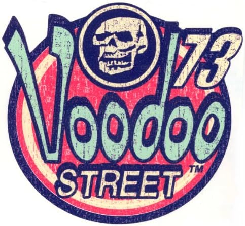 Voodoo Street '73 Skull Sticker