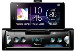 ‎PIONEER Pioneer SPH-20DAB-AN radio samochodowe 1-DIN z RDS i DAB+ z anteną DAB, Bluetooth, USB do MP3, WMA, WAV, FLAC, obsługą Androida, sterowaniem iPhonem, aplikacją Smart Sync