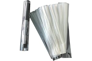 MACHSWON 100 szt. torebek termokurczliwych PCW przezroczysta folia termokurczliwa 7 cm x 10 cm podwójny port termokurczliwa torba do pakowania mydelniczka świece małe prezenty ręcznie robione rękodzieło DIY