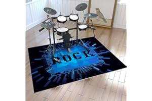 ZXHH Drum Mat Rug Professional Drum Carpet Drum Carpet Non-Slip Soundproof Blanket Electronic Drum Carpet Jazz Drum Kit Shock Absorption Mat For Bass Drum Snare And Musical Non-Slip Rugs