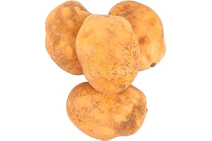 Levemolo Adornos de modelo de patatas artificiales, paquete de 4 unidades, textura realista, espuma, modelo vegetal, decoración para cocina, restaurante, negocio, mercado, juguetes educativos