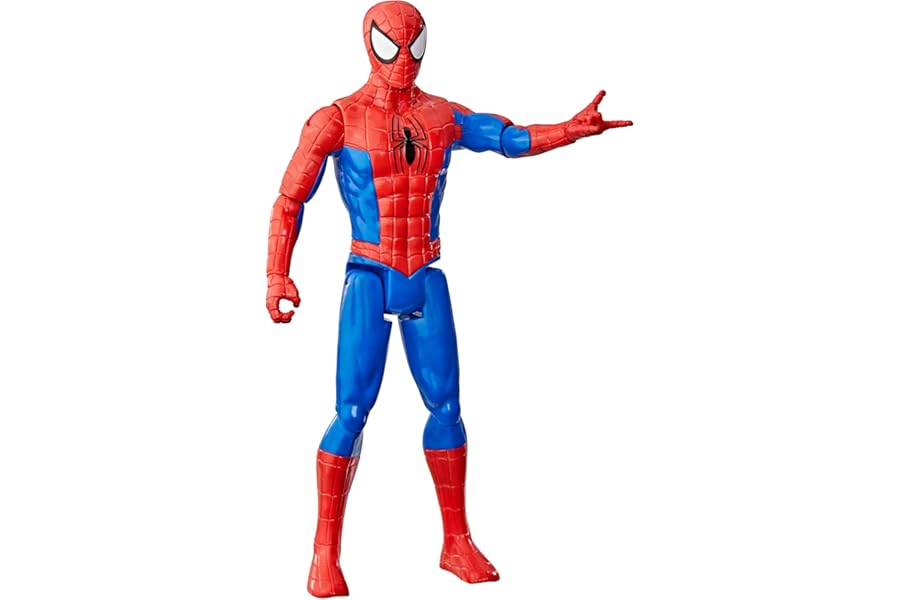 Marvel Spider-Man Titan Series Action Figure, 30-cm (12 inch) Super Hero Toys for Children Ages 4+, Red