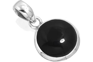 Jeweloporium Women’s Solid 925 Sterling Silver Handmade Gemstone Pendant