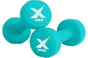 XN8 SPORTS Xn8 Neoprene Dumbbells Pair - Hand Weights for Men & Women - Free Weights for Home Gym, Exercise, Traning and Fitness - Pack of 2