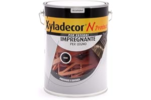 Xyladecor N PROTECT Fondo Impregnante per Legno Esterno a base solvente, Protettivo e Decorativo, Pronto Uso, colore NOCE 5L