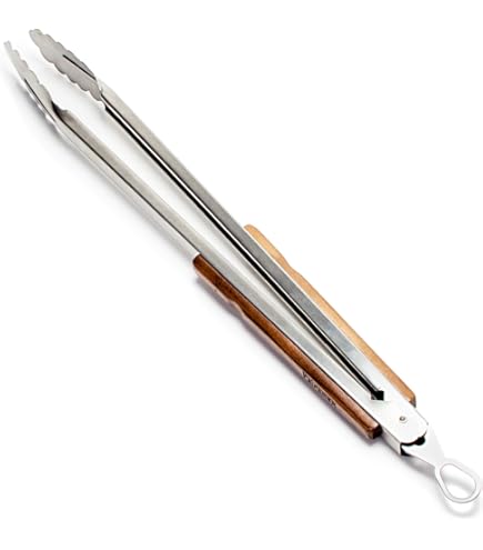 Grillfischzange 58cm - Holzgriff Fischzange Für Den Grill