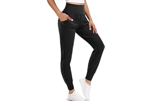 Bingrong Joggers Pants with Pockets Sports Trousers Tracksuit Bottoms Ladies Jog Casual Jogging Bottoms for Women Waist Leggings for Yoga Gym Cotton Sweatpants Workout