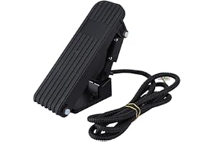 CERLINGWEE Elektrisches Gaspedal Gaspedal Fahrzeugbeschleunigung Beschleunigungssteuerung Bremspedal Fußgaspedal mit 1,5 M Kabel Direkt Austauschbar, für E-Bike Dirtbike