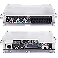 BITFUNX AV/SV to Component/Scart Converter - Supports Line Double and Smoothing Functions, Video Game Adapter with No Lag, for PS2/NGC/N64/Dreamcast/Saturn/MD/SFC and More