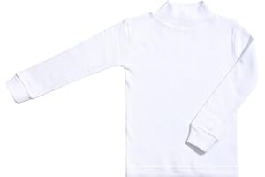 BABIDU | Camiseta Interior Niños Unisex Cuello Medio Alto Semicisne, Gama Punt NOU, Ropa para Niño y Niña de 2 a 16 Años Unisex, Camiseta Interior Manga Larga Algodón y Poliéster, Complemento Disfraz