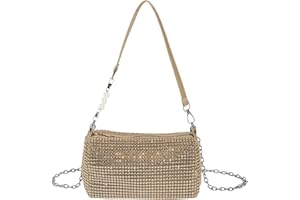 DMNQ Clutch Silber Damen-Clutches Tasche Glitzer Tasche Silber Glitzer Tasche Clutch Silber Glitzer Silberne Tasche Damen-Clutches Tasche Glitzer Tasche Silber Glitzer Tasche Mit Duftender Tee(Gold)