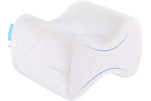 bonmedico Cuscino per Gambe – Cuscino Gambe per Dormire sul Fianco, Cuscino Ginocchia per Dormire, Ergonomico Memory Foam – Cuscino per Ginocchia con Federa Lavabile, Morbido e Traspirante Bianco