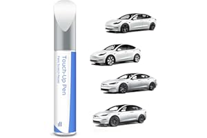 PARTS4EV (PPSW) Lápiz de retoque blanco perla Tesla – DIY reparación de arañazos con combinación de colores para modelo 3/Y/S/X